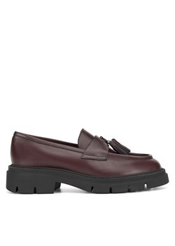 Gino Rossi Loafersy GRACE-I24-26375NB Bordowy ze sklepu MODIVO w kategorii Lordsy damskie - zdjęcie 181086220