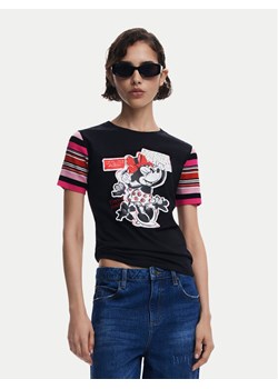 Desigual T-Shirt Minnie 25SWTK39 Czarny Slim Fit ze sklepu MODIVO w kategorii Bluzki damskie - zdjęcie 181086304