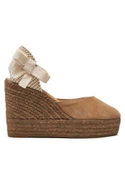 Manebi Espadryle Hamptons Wedge Espadrilles W 1.6 WV Brązowy ze sklepu MODIVO w kategorii Espadryle damskie - zdjęcie 181086544