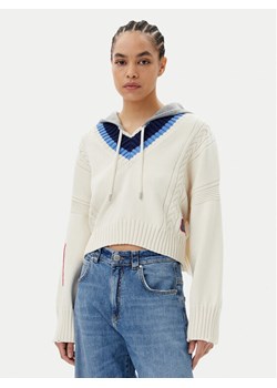 PINKO Sweter Breithorn Maglia 104621 Écru Relaxed Fit ze sklepu MODIVO w kategorii Swetry damskie - zdjęcie 181086592