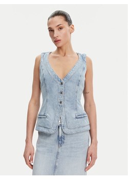 Guess Kamizelka W5GN89 D5B96 Niebieski Regular Fit ze sklepu MODIVO w kategorii Kamizelki damskie - zdjęcie 181086604