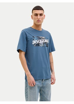 Jack&Jones T-Shirt Hawaii 12269324 Niebieski Standard Fit ze sklepu MODIVO w kategorii T-shirty męskie - zdjęcie 181086713