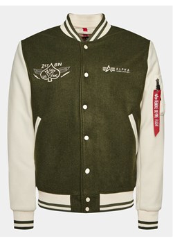 Alpha Industries Kurtka bomber Varsity Air Force 138107 Zielony Regular Fit ze sklepu MODIVO w kategorii Kurtki męskie - zdjęcie 181086742