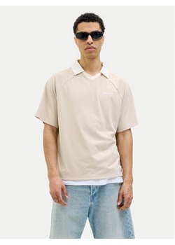 Jack&Jones Polo Lido 12276758 Beżowy Loose Fit - id: 0000305504715 - marki Jack & Jones - 181086810 Jack&Jones Polo Lido 12276758 Beżowy Loose Fit ze sklepu MODIVO w kategorii T-shirty męskie - zdjęcie 181086810