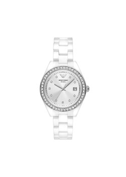 Emporio Armani Zegarek Leo AR70014 Srebrny ze sklepu MODIVO w kategorii Zegarki - zdjęcie 181086824