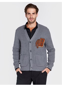 Baldessarini Kardigan Kashcot B4 60020/000/5107 Szary Regular Fit ze sklepu MODIVO w kategorii Swetry męskie - zdjęcie 181086923