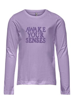 Kids ONLY Bluzka Tenna 15271413 Fioletowy Regular Fit ze sklepu MODIVO w kategorii Bluzki dziewczęce - zdjęcie 181086964