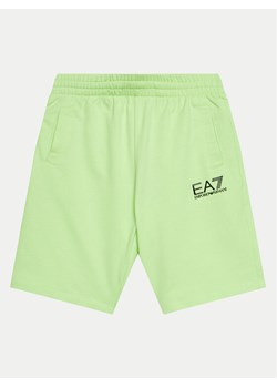 EA7 Emporio Armani Szorty sportowe 8NBS51 BJ05Z 1805 Zielony Regular Fit ze sklepu MODIVO w kategorii Spodenki chłopięce - zdjęcie 181086994