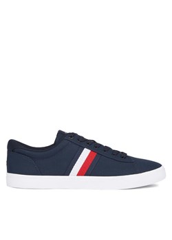 Tommy Hilfiger Tenisówki Iconic Vulc Stripes Mesh FM0FM05072 Granatowy ze sklepu MODIVO w kategorii Trampki męskie - zdjęcie 181087040