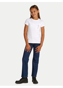 Calvin Klein Jeans T-Shirt IG0IG02953 Biały Regular Fit ze sklepu MODIVO w kategorii Bluzki dziewczęce - zdjęcie 181087242