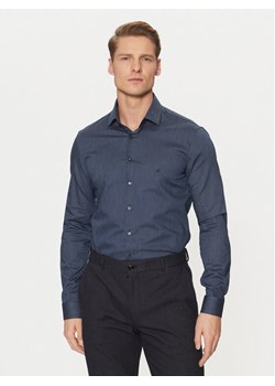 Calvin Klein Koszula K10K113844 Granatowy Slim Fit ze sklepu MODIVO w kategorii Koszule męskie - zdjęcie 181087254