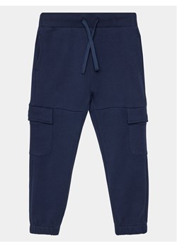 United Colors Of Benetton Joggery 3J68CF04S Granatowy Regular Fit ze sklepu MODIVO w kategorii Spodnie chłopięce - zdjęcie 181087311