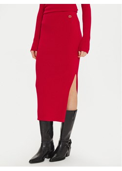 TWINSET Spódnica ołówkowa 242TT3026 Czerwony Slim Fit ze sklepu MODIVO w kategorii Spódnice - zdjęcie 181087392