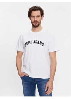 Pepe Jeans T-Shirt Clement PM509220 Biały Regular Fit ze sklepu MODIVO w kategorii T-shirty męskie - zdjęcie 181087403