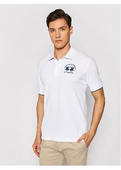 La Martina Polo CCMP01 PK001 Biały Regular Fit ze sklepu MODIVO w kategorii T-shirty męskie - zdjęcie 181087424