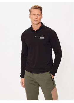EA7 Emporio Armani Polo 8NPF15 PJVQZ 1200 Czarny Regular Fit ze sklepu MODIVO w kategorii T-shirty męskie - zdjęcie 181087571