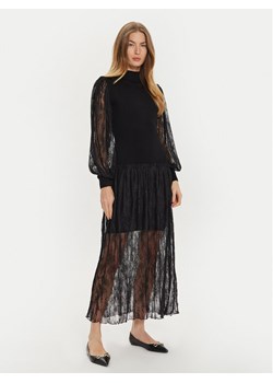 TWINSET Sukienka dzianinowa 242TT3161 Czarny Regular Fit - id: 0000304451201 - marki Twinset - 181087682 TWINSET Sukienka dzianinowa 242TT3161 Czarny Regular Fit ze sklepu MODIVO w kategorii Sukienki - zdjęcie 181087682