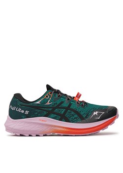 Asics Buty do biegania Fuji Lite 5 1012B690 Zielony ze sklepu MODIVO w kategorii Buty sportowe damskie - zdjęcie 181087701