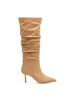 Nine West Kozaki HUSNIYA ZL22046-2CC Beżowy ze sklepu MODIVO w kategorii Kozaki damskie - zdjęcie 181087753