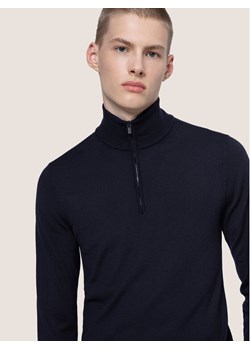 Hugo Sweter San Gottardo 2 50435691 Granatowy Slim Fit ze sklepu MODIVO w kategorii Swetry męskie - zdjęcie 181087823