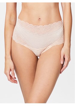 Chantelle Figi klasyczne z wysokim stanem Soft Stretch C11G80 Beżowy ze sklepu MODIVO w kategorii Majtki damskie - zdjęcie 181087943