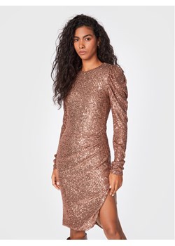 Silvian Heach Sukienka koktajlowa Vestit CVA22264VE Brązowy Slim Fit ze sklepu MODIVO w kategorii Sukienki - zdjęcie 181088071