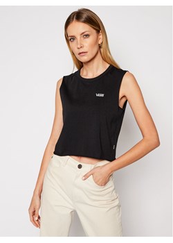 Vans Top Junior V Muscle Crop VN0A4DNG Czarny Cropped Fit ze sklepu MODIVO w kategorii Bluzki damskie - zdjęcie 181088093