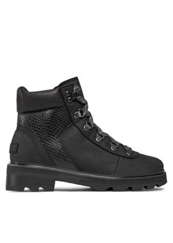 Sorel Trapery Lennox™ Hiker Stkd Wp NL4841-011 Czarny ze sklepu MODIVO w kategorii Workery damskie - zdjęcie 181088131