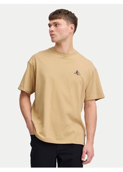 Solid T-Shirt Manes 21108333 Brązowy Regular Fit ze sklepu MODIVO w kategorii T-shirty męskie - zdjęcie 181088223
