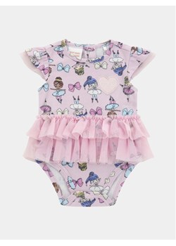 Guess Body S4RG11 KA6W4 Różowy Regular Fit ze sklepu MODIVO w kategorii Body niemowlęce - zdjęcie 181088502