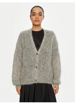 Weekend Max Mara Kardigan Pontiac 2515341031 Szary Oversize ze sklepu MODIVO w kategorii Swetry damskie - zdjęcie 181088561
