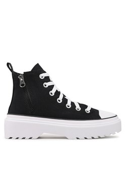 Converse Trampki Chuck Taylor All Star Lugged Lift Hi A03011C Czarny ze sklepu MODIVO w kategorii Trampki damskie - zdjęcie 181088903