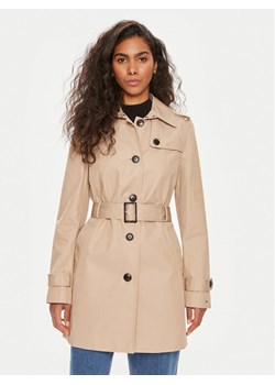 Tommy Hilfiger Trencz Heritage Single WW0WW24966 Beżowy Regular Fit ze sklepu MODIVO w kategorii Płaszcze damskie - zdjęcie 181088934