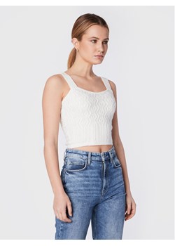 Guess Top Blaire W2BR59 Z2QA0 Écru Slim Fit ze sklepu MODIVO w kategorii Bluzki damskie - zdjęcie 181088954