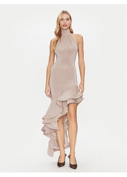 Simona Corsellini Sukienka koktajlowa P25CEAB05701 Złoty Slim Fit ze sklepu MODIVO w kategorii Sukienki - zdjęcie 181089030