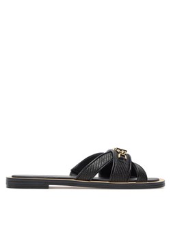MICHAEL Michael Kors Klapki Tiffanie Flat Slide 40S4TFFS1D Czarny - id: 0000303962951 - marki Michael Michael Kors - 181089203 MICHAEL Michael Kors Klapki Tiffanie Flat Slide 40S4TFFS1D Czarny ze sklepu MODIVO w kategorii Klapki damskie - zdjęcie 181089203