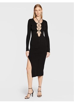 Patrizia Pepe Sukienka koktajlowa 2A2433/K7X5-K103 Czarny Slim Fit ze sklepu MODIVO w kategorii Sukienki - zdjęcie 181089301
