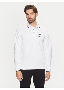 Aeronautica Militare Polo 242PO1824J612 Biały Regular Fit ze sklepu MODIVO w kategorii T-shirty męskie - zdjęcie 181089391