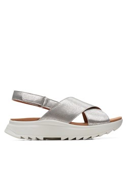 Clarks Sandały DashLite Wish 26171951 Srebrny ze sklepu MODIVO w kategorii Sandały damskie - zdjęcie 181089612