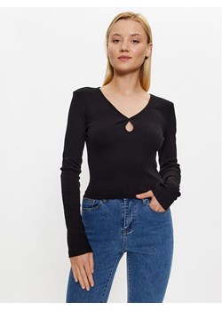 Noisy May Bluzka Maya 27026248 Czarny Slim Fit ze sklepu MODIVO w kategorii Bluzki damskie - zdjęcie 181089681