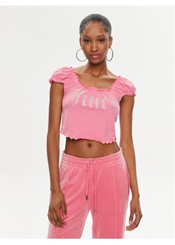 Juicy Couture Bluzka Brodie JCWCT23309 Różowy Regular Fit ze sklepu MODIVO w kategorii Bluzki damskie - zdjęcie 181089703