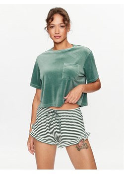 Hunkemöller Koszulka piżamowa 203210 Zielony Comfortable Fit ze sklepu MODIVO w kategorii Piżamy damskie - zdjęcie 181089834