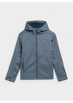 4F Kurtka softshell 4FJAW23TSOFM149 Niebieski Regular Fit ze sklepu MODIVO w kategorii Kurtki chłopięce - zdjęcie 181089863