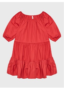 Pepe Jeans Sukienka codzienna Soraya PG951601 Czerwony Regular Fit ze sklepu MODIVO w kategorii Sukienki dziewczęce - zdjęcie 181089890