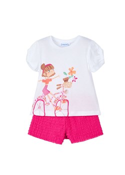 Mayoral Komplet t-shirt i spodenki 3211 Różowy Regular Fit ze sklepu MODIVO w kategorii Komplety dziewczęce - zdjęcie 181089922
