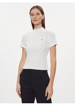 Tommy Hilfiger T-Shirt New Cody WW0WW40586 Biały Slim Fit ze sklepu MODIVO w kategorii Bluzki damskie - zdjęcie 181090314