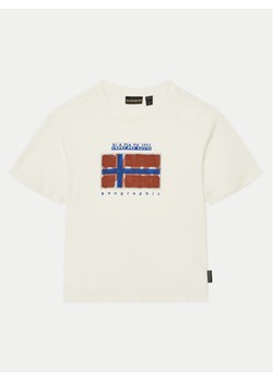 Napapijri T-Shirt S-Sella NP0A4IGX D Écru Regular Fit ze sklepu MODIVO w kategorii T-shirty chłopięce - zdjęcie 181090390