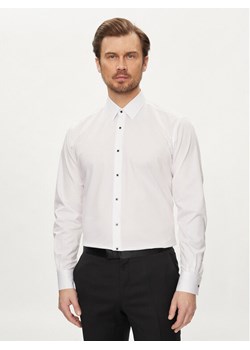 KARL LAGERFELD Koszula 605000 Biały Modern Fit ze sklepu MODIVO w kategorii Koszule męskie - zdjęcie 181090470