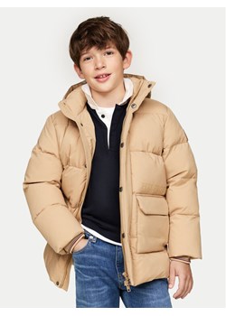 Tommy Hilfiger Kurtka puchowa KB0KB09401 Beżowy Regular Fit ze sklepu MODIVO w kategorii Kurtki chłopięce - zdjęcie 181090693