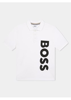 Boss Polo J50703 D Biały Regular Fit ze sklepu MODIVO w kategorii T-shirty chłopięce - zdjęcie 181090823